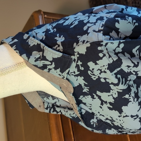 MICHAEL KORS Classic Fit Long Sleeve NAVY TROPICS Button Down - Picture 5 of 12